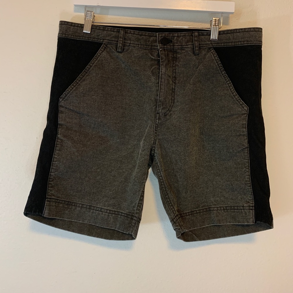 Alexander Wang Mainline cotton/lamb skin shorts